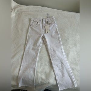 zara white jeans